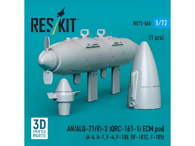 An/Alq-71(V)-2 (Qrc-161-1) Ecm Pod (1pc) (A-4, A-7, F-4, F-100, Rf-101c, F-105) (3d Printed) - image 3