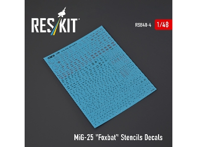Mig-25 'foxbat' Stencils Decals - image 1