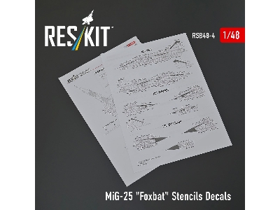 Mig-25 'foxbat' Stencils Decals - image 2