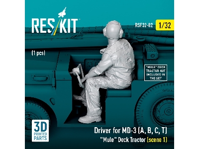 Driver For Md-3 (A, B, C, T) 'mule' Deck Tractor (Scene 1) (1pc) (3d Printed) - image 3