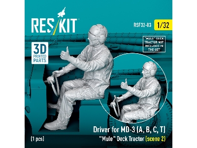 Driver For Md-3 (A, B, C, T) 'mule' Deck Tractor (Scene 2) (1pc) (3d Printed) - image 1