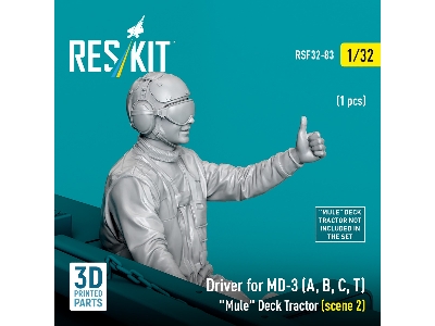 Driver For Md-3 (A, B, C, T) 'mule' Deck Tractor (Scene 2) (1pc) (3d Printed) - image 3