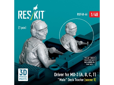 Driver For Md-3 (A, B, C, T) 'mule' Deck Tractor (Scene 1) (1pc) (3d Printed) - image 2