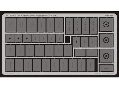  F-16 etch stencil data mask -etch 1/32 - masks - image 1