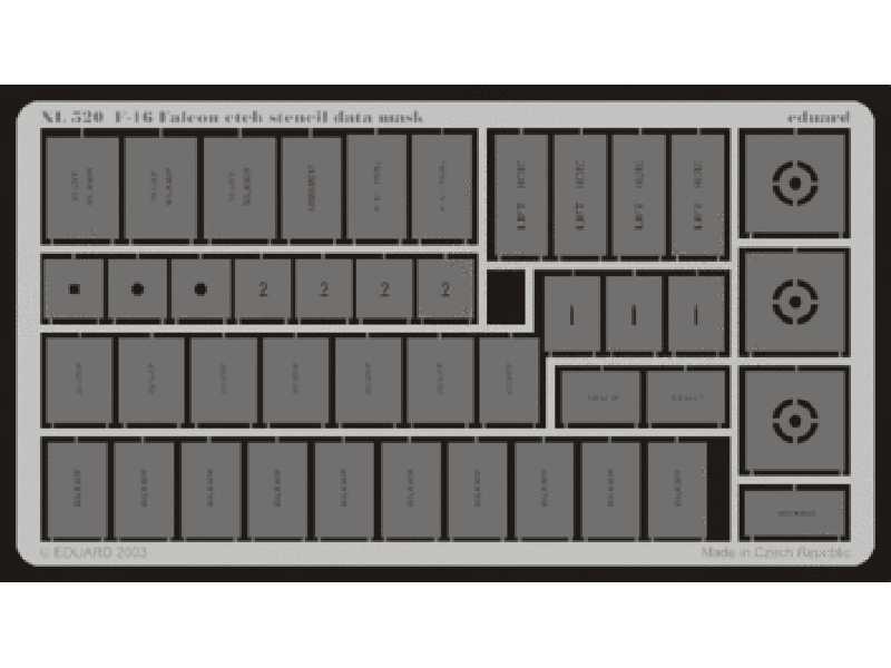  F-16 etch stencil data mask -etch 1/32 - masks - image 1