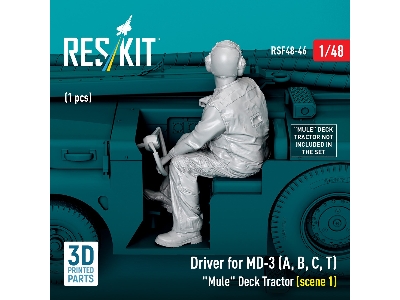 Driver For Md-3 (A, B, C, T) 'mule' Deck Tractor (Scene 1) (1pc) (3d Printed) - image 3