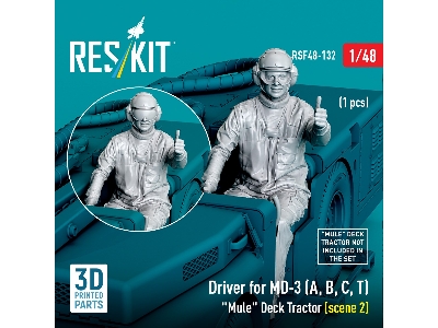 Driver For Md-3 (A, B, C, T) 'mule' Deck Tractor (Scene 2) (1pc) (3d Printed) - image 2