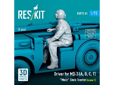 Driver For Md-3 (A, B, C, T) 'mule' Deck Tractor (Scene 1) (1pc) (3d Printed) - image 1