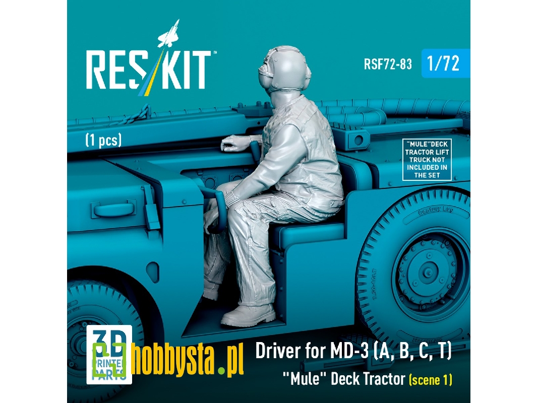 Driver For Md-3 (A, B, C, T) 'mule' Deck Tractor (Scene 1) (1pc) (3d Printed) - image 1