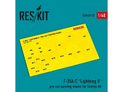 F-35 A/&#1057; 'lightning Ii' Pre-cut Painting Masks For Tamiya Kit - image 1