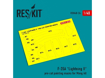 F-35a 'lightning Ii' Pre-cut Painting Masks For Meng Kit - image 1