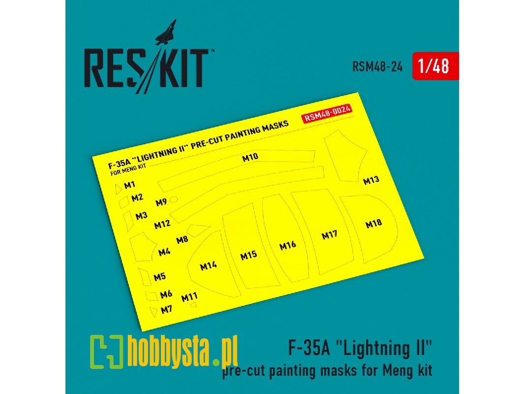 F-35a 'lightning Ii' Pre-cut Painting Masks For Meng Kit - image 1 F-35a 'lightning Ii' Pre-cut Painting Masks For Meng Kit - image 1