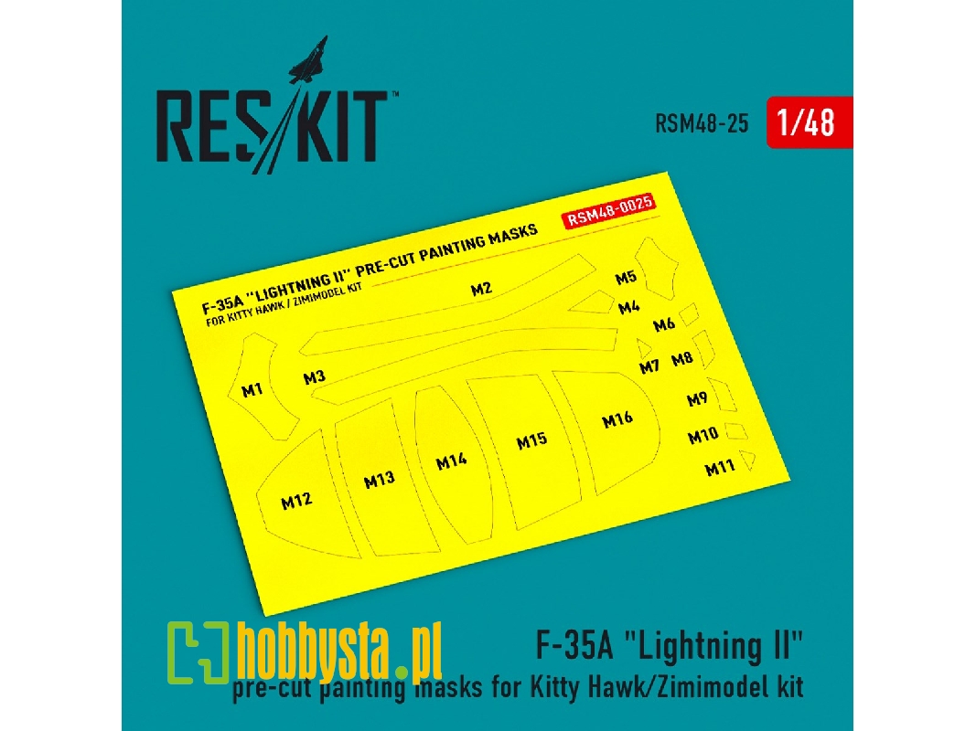 F-35a 'lightning Ii' Pre-cut Painting Masks For Kitty Hawk/Zimimodel Kit - image 1 F-35a 'lightning Ii' Pre-cut Painting Masks For Kitty Hawk/Zimimodel Kit - image 1