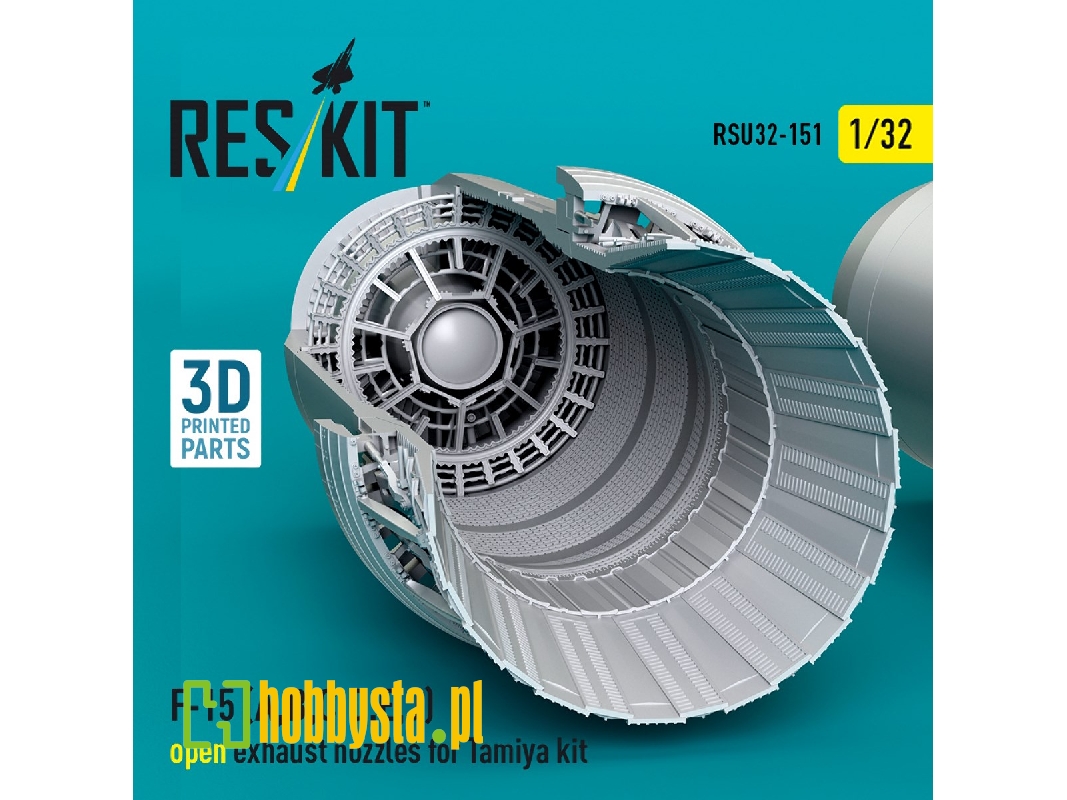 F-15 (A, B, C, D, E, J) Open Exhaust Nozzles For Tamiya Kit (3d Printed) - image 1 F-15 (A, B, C, D, E, J) Open Exhaust Nozzles For Tamiya Kit (3d Printed) - image 1
