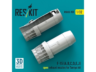F-15 (A, B, C, D, E, J) Open Exhaust Nozzles For Tamiya Kit (3d Printed) - image 3