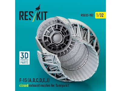 F-15 (A, B, C, D, E, J) Closed Exhaust Nozzles For Tamiya Kit (3d Printed) - image 1