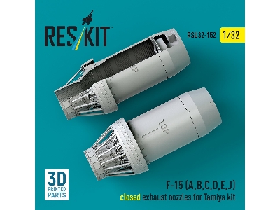 F-15 (A, B, C, D, E, J) Closed Exhaust Nozzles For Tamiya Kit (3d Printed) - image 3