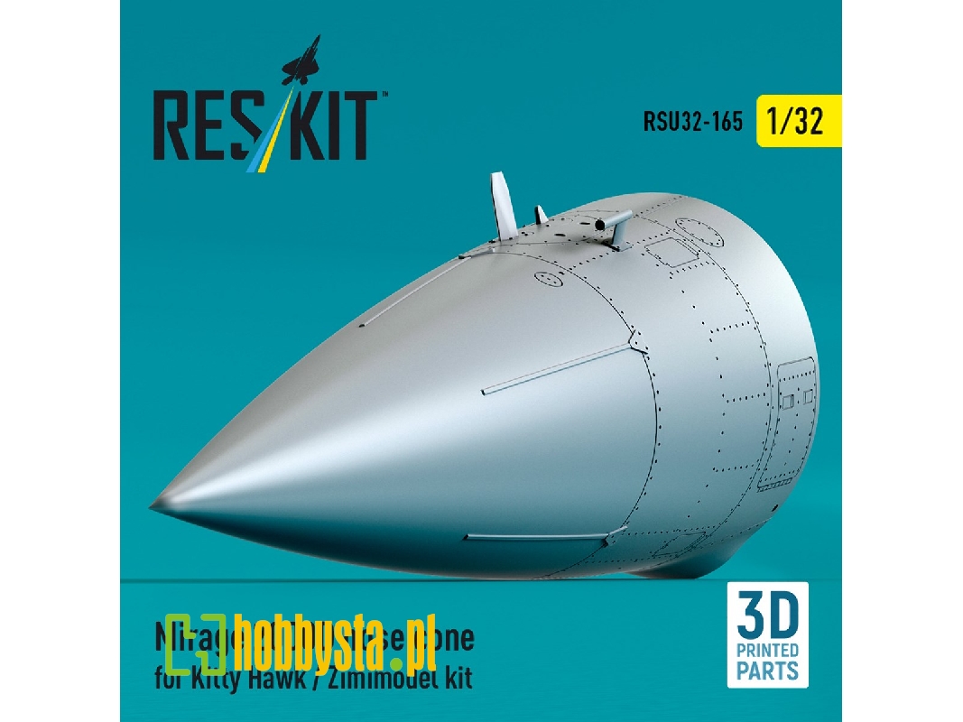 Mirage 2000d Nose Cone For Kitty Hawk / Zimimodel Kit (3d Printed) - image 1