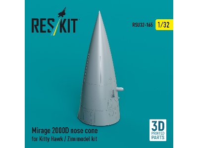 Mirage 2000d Nose Cone For Kitty Hawk / Zimimodel Kit (3d Printed) - image 3