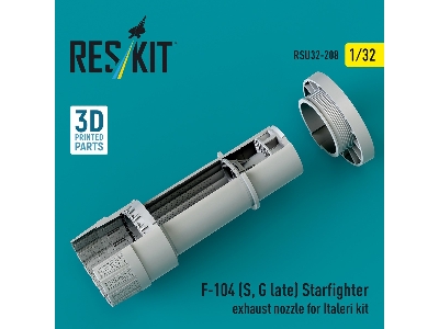 F-104 (S, G Late) 'starfighter' Exhaust Nozzle For Italeri Kit (3d Printed) - image 2