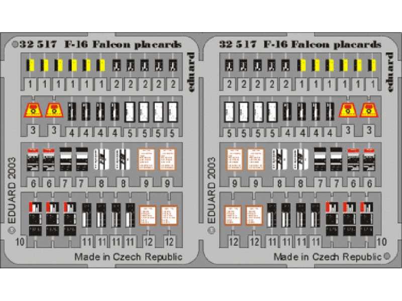 F-16 placards 1/32 - image 1