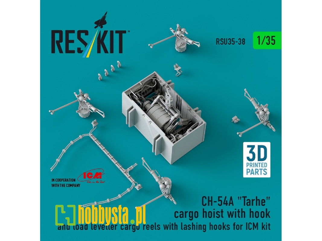 Ch-54a 'tarhe' Cargo Hoist With Hook And Load Leveller Cargo Reels With Lashing Hooks For Icm Kit (3d Printed) - image 1 Ch-54a 'tarhe' Cargo Hoist With Hook And Load Leveller Cargo Reels With Lashing Hooks For Icm Kit (3d Printed) - image 1