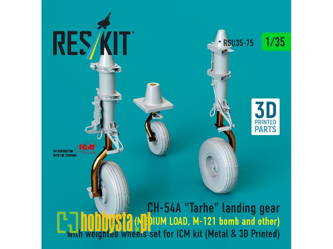 Ch-54a 'tarhe' Landing Gear (Medium Load, M-121 Bomb And Other) With Weighted Wheels Set For Icm Kit (Metal & 3d Printed) - imag Ch-54a 'tarhe' Landing Gear (Medium Load, M-121 Bomb And Other) With Weighted Wheels Set For Icm Kit (Metal & 3d Printed) - imag
