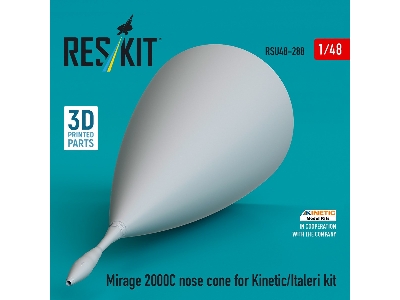 Mirage 2000c Nose Cone For Kinetic/Italeri Kit (3d Printed) - image 3