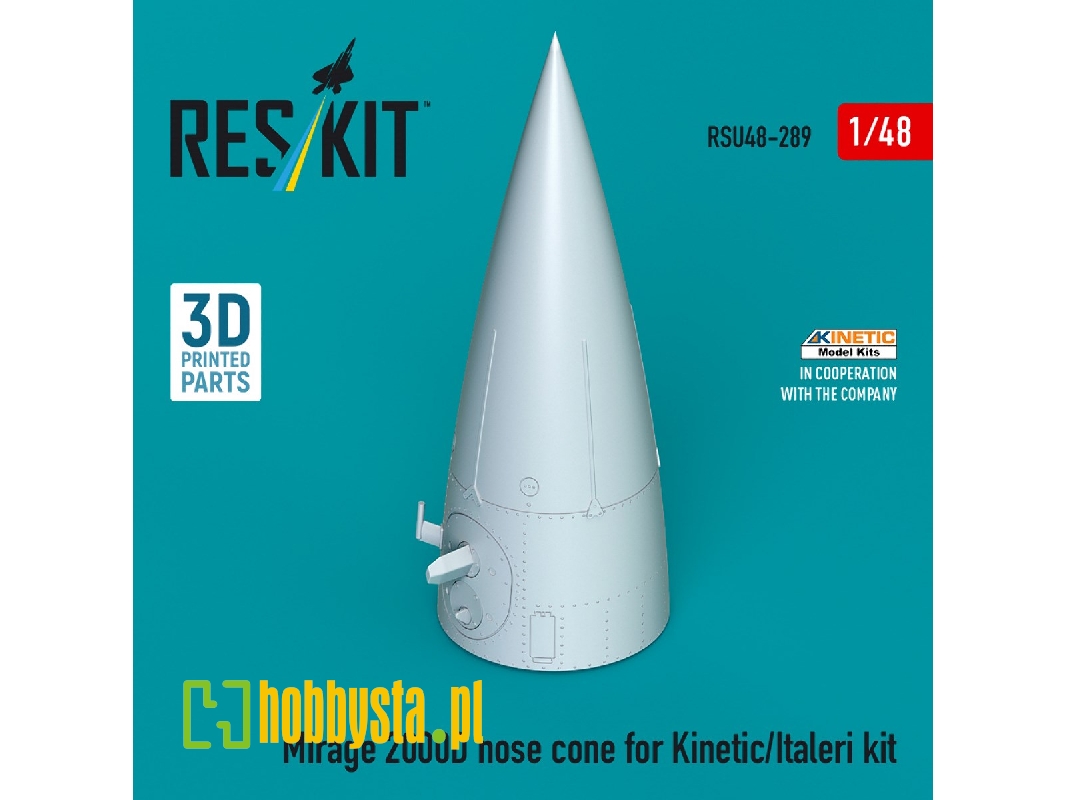 Mirage 2000d Nose Cone For Kinetic/Italeri Kit (3d Printed) - image 1 Mirage 2000d Nose Cone For Kinetic/Italeri Kit (3d Printed) - image 1