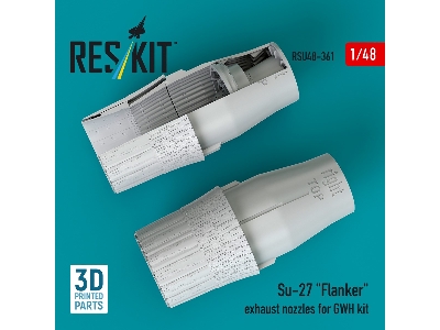 Su-27 'flanker' Exhaust Nozzles For Gwh Kit (3d Printed) - image 2
