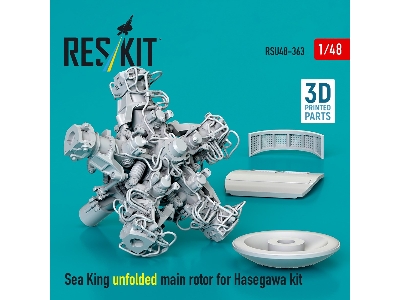 Sea King Unfolded Main Rotor For Hasegawa Kit (3d Printed) - image 1