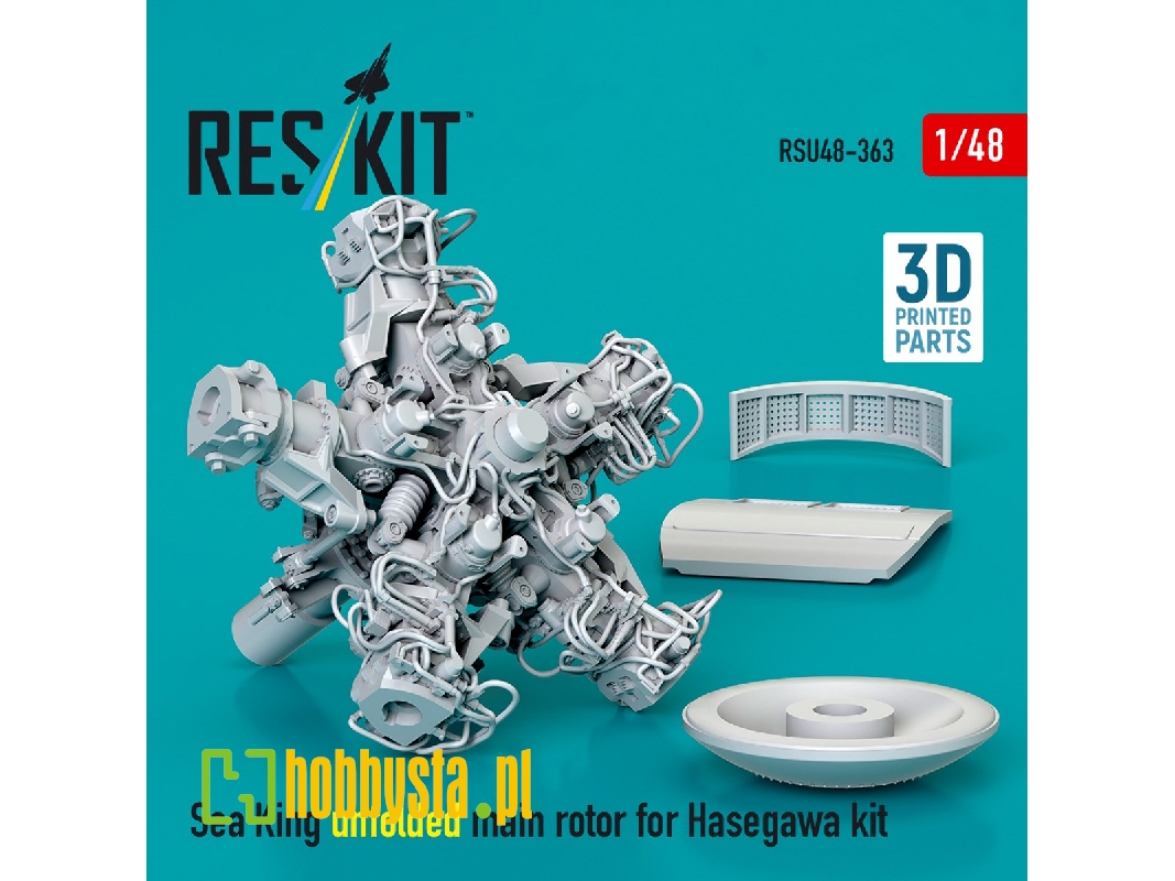 Sea King Unfolded Main Rotor For Hasegawa Kit (3d Printed) - image 1 Sea King Unfolded Main Rotor For Hasegawa Kit (3d Printed) - image 1