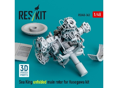 Sea King Unfolded Main Rotor For Hasegawa Kit (3d Printed) - image 2