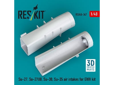 Su-27, Su-27ub, 30, 35 Air Intakes For Gwh Kit (3d Printed) - image 1