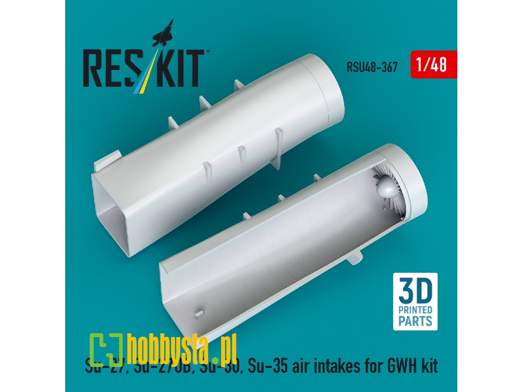 Su-27, Su-27ub, 30, 35 Air Intakes For Gwh Kit (3d Printed) - image 1 Su-27, Su-27ub, 30, 35 Air Intakes For Gwh Kit (3d Printed) - image 1