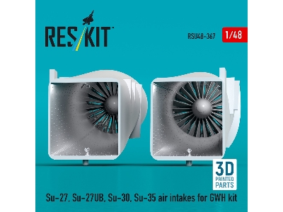 Su-27, Su-27ub, 30, 35 Air Intakes For Gwh Kit (3d Printed) - image 2