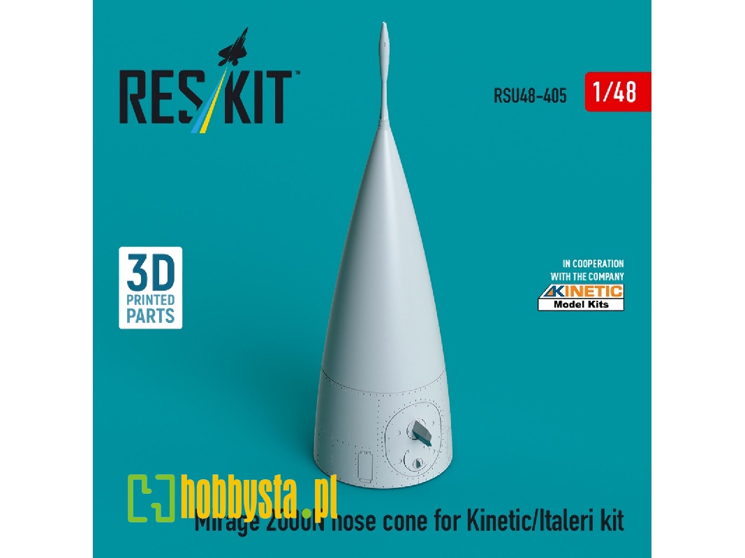 Mirage 2000n Nose Cone For Kinetic/Italeri Kit (3d Printed) - image 1 Mirage 2000n Nose Cone For Kinetic/Italeri Kit (3d Printed) - image 1