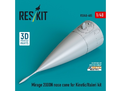 Mirage 2000n Nose Cone For Kinetic/Italeri Kit (3d Printed) - image 2