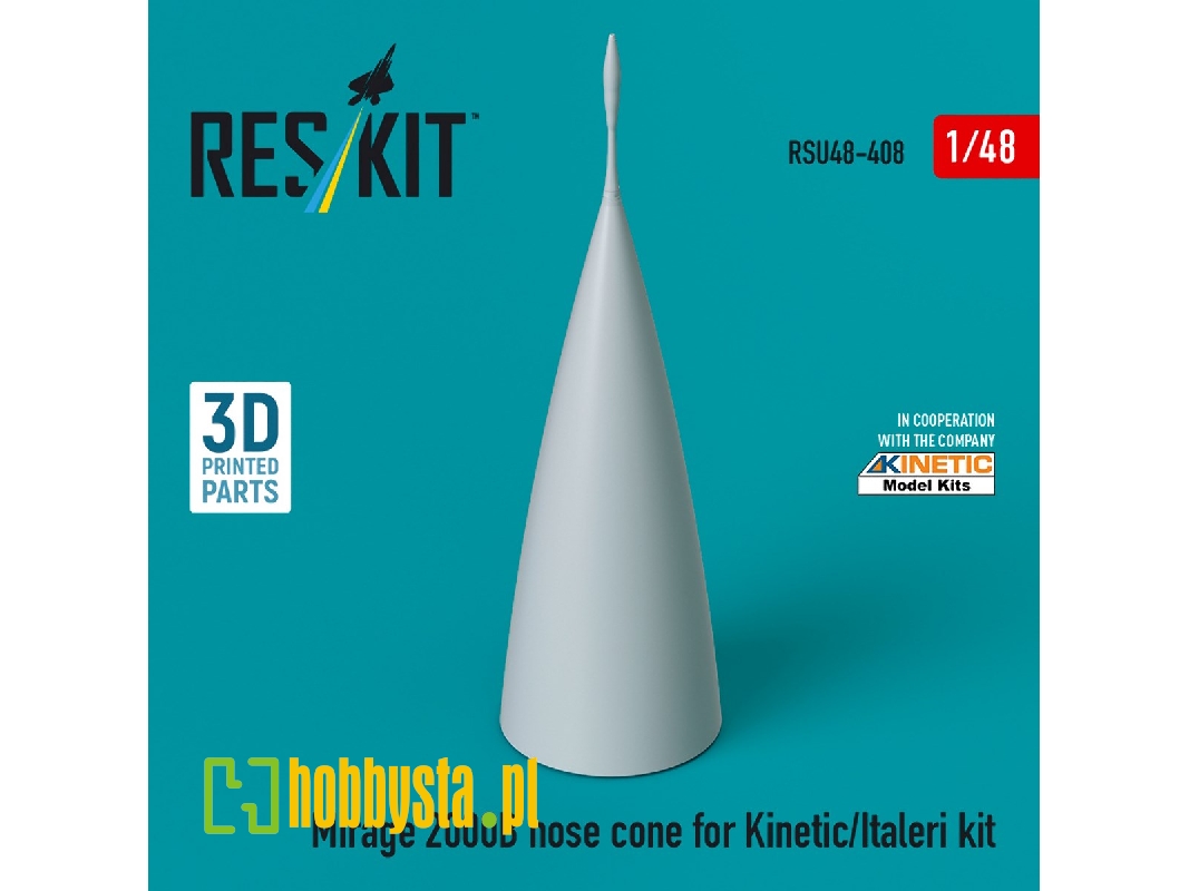 Mirage 2000b Nose Cone For Kinetic/Italeri Kit (3d Printed) - image 1 Mirage 2000b Nose Cone For Kinetic/Italeri Kit (3d Printed) - image 1