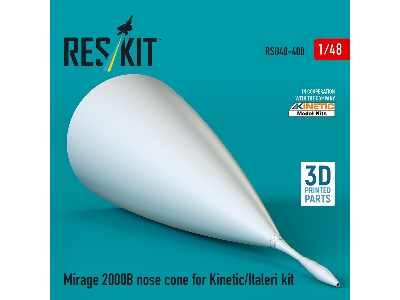 Mirage 2000b Nose Cone For Kinetic/Italeri Kit (3d Printed) - image 3