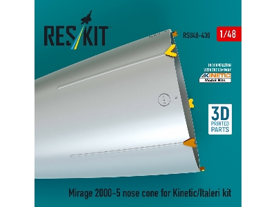Mirage 2000-5 Nose Cone For Kinetic/Italeri Kit (3d Printed) - image 1