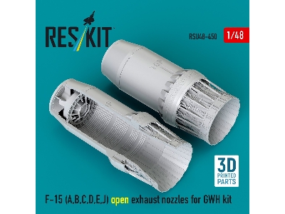 F-15 (A, B, C, D, E, J) Open Exhaust Nozzles For Gwh Kit (3d Printed) - image 3
