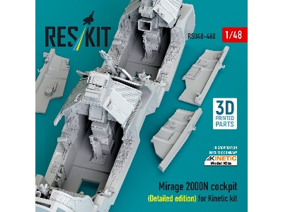 Mirage 2000n Cockpit (Detailed Edition) For Kinetic Kit (3d Printed) - image 3