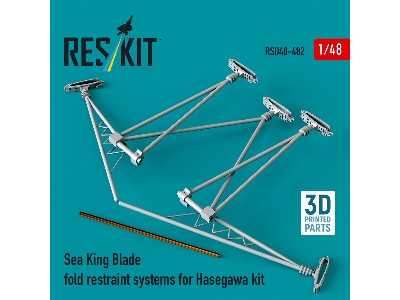 Sea King Blade Fold Restraint Systems For Hasegawa Kit (3d Printed) - image 2