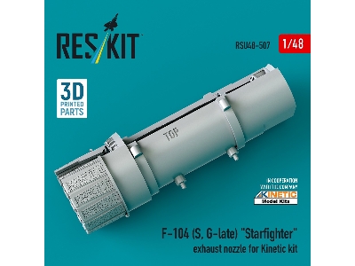 F-104 (S, G-late) 'starfighter' Exhaust Nozzle For Kinetic Kit (3d Printed) - image 1