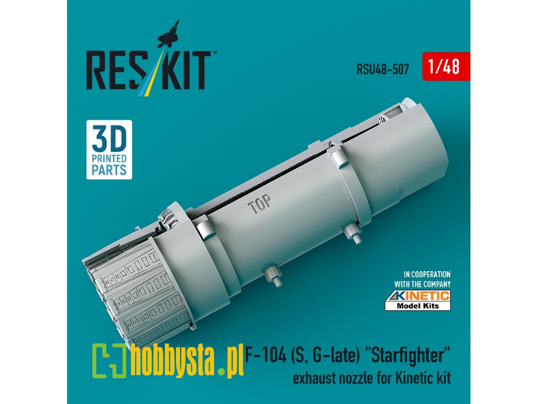 F-104 (S, G-late) 'starfighter' Exhaust Nozzle For Kinetic Kit (3d Printed) - image 1 F-104 (S, G-late) 'starfighter' Exhaust Nozzle For Kinetic Kit (3d Printed) - image 1