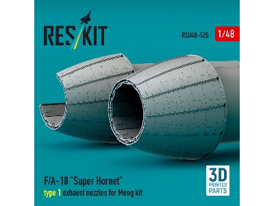 F/A-18 'super Hornet' Type 1 Exhaust Nozzles For Meng Kit (3d Printed) - image 2