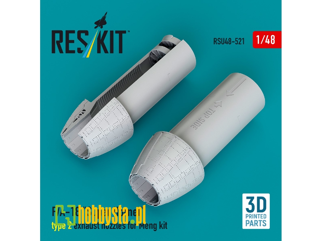 F/A-18 'super Hornet' Type 2 Exhaust Nozzles For Meng Kit (3d Printed) - image 1 F/A-18 'super Hornet' Type 2 Exhaust Nozzles For Meng Kit (3d Printed) - image 1