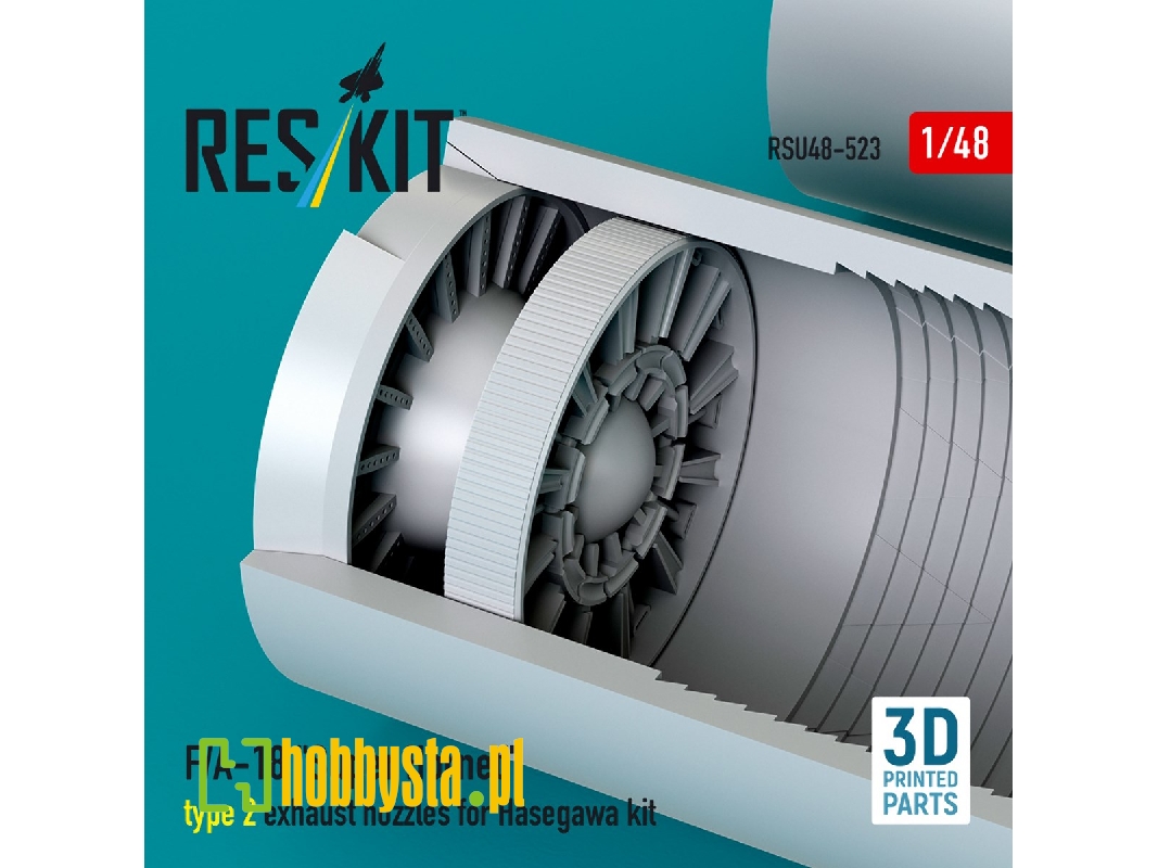 F/A-18 'super Hornet' Type 2 Exhaust Nozzles For Hasegawa Kit (3d Printed) - image 1 F/A-18 'super Hornet' Type 2 Exhaust Nozzles For Hasegawa Kit (3d Printed) - image 1