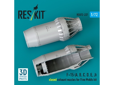 F-15 (A, B, C, D, E, J) Closed Exhaust Nozzles For Fine Molds Kit (3d Printed) - image 2